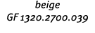 beige GF 1320 2700 039 